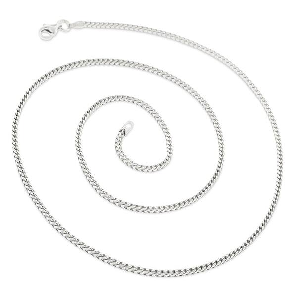 ITALY Sterling Silver Round BOX Chain Necklace-Rhodium P. 16"~30" 1.5mm~3.5mm ITALY Sterling Silver Round BOX Chain Necklace-Rhodium P. 16"~30" 1.5mm~3.5mm