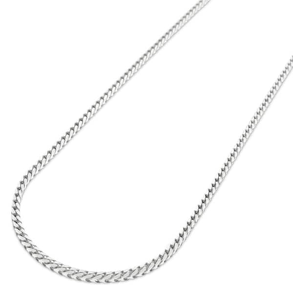 ITALY Sterling Silver Round BOX Chain Necklace-Rhodium P. 16"~30" 1.5mm~3.5mm 