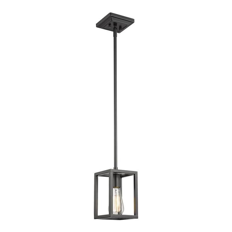 Wesson 1-Light Mini Pendant in Smooth Black