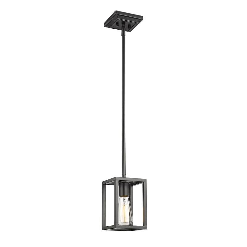 Wesson 1-Light Mini Pendant in Smooth Black