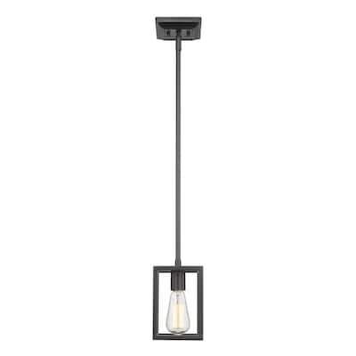 Wesson 1-Light Mini Pendant in Smooth Black