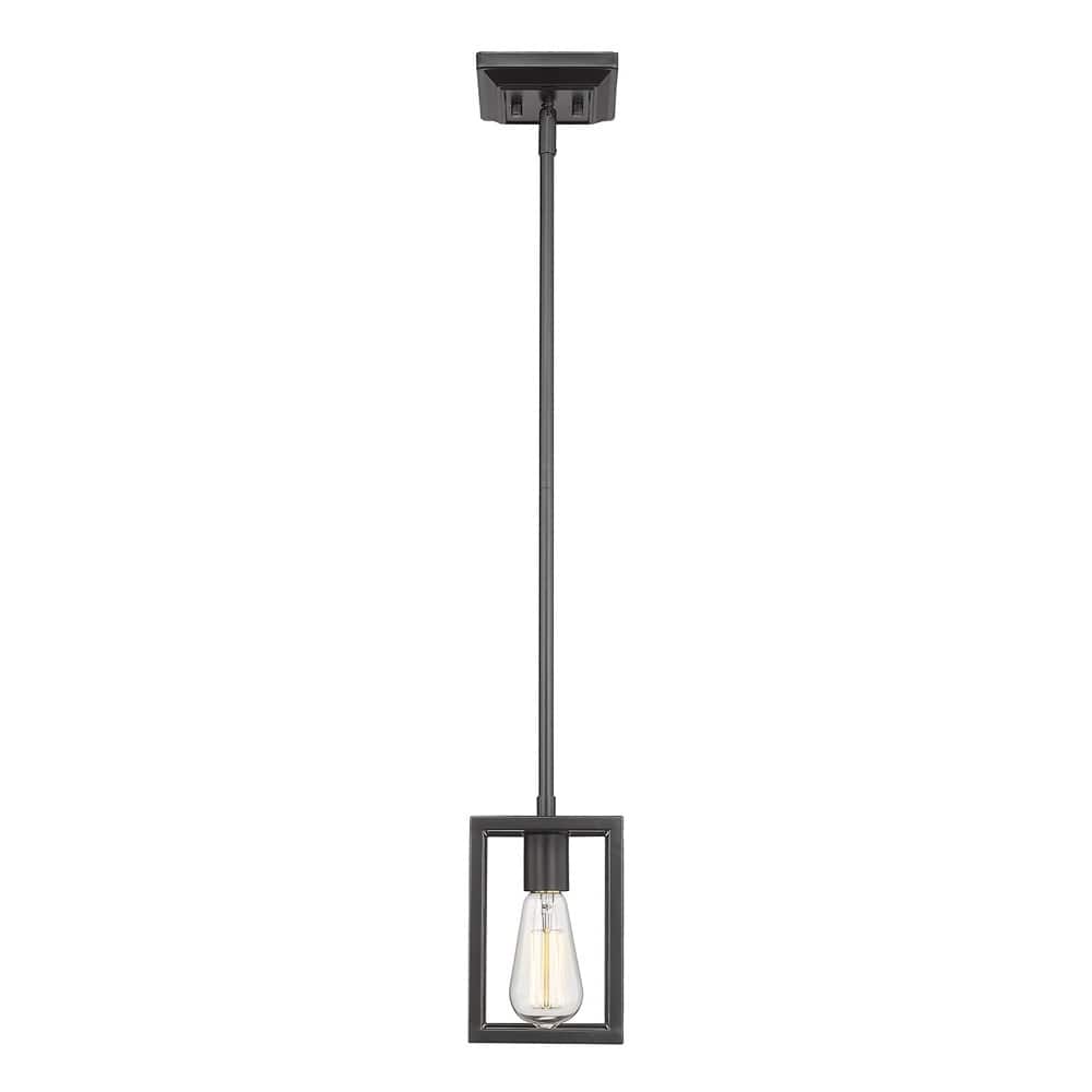 Wesson 1-Light Mini Pendant in Smooth Black