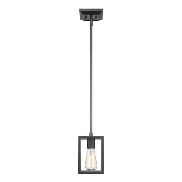 slide 2 of 4, Wesson 1-Light Mini Pendant in Smooth Black