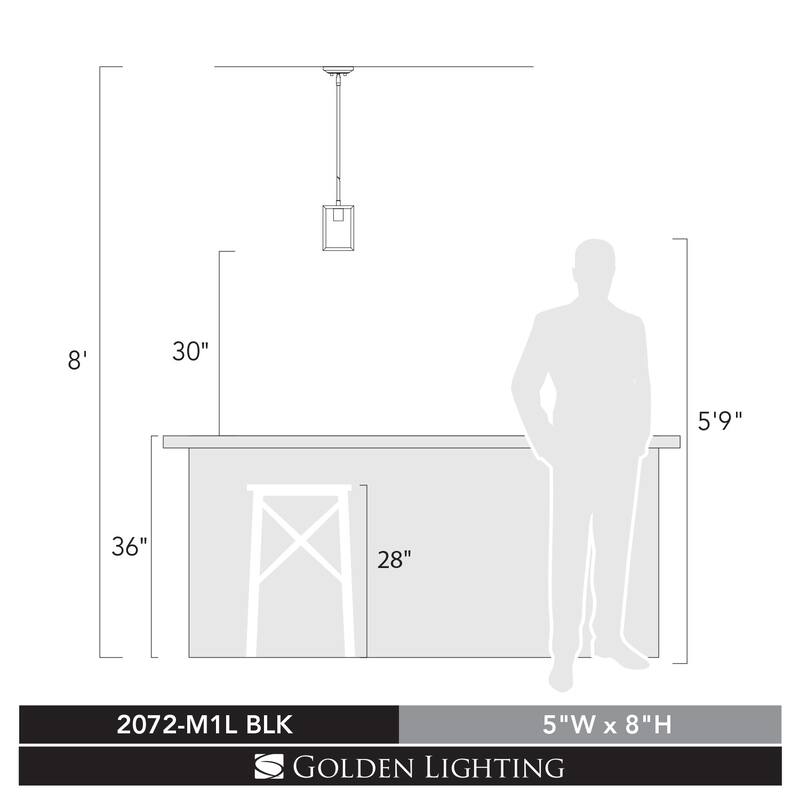 Wesson 1-Light Mini Pendant in Smooth Black