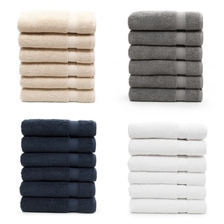  COTTON CRAFT Ultra Soft 6 Piece Towel Set - 2 Oversized Bath  Towel, 2 Hand Towel, 2 Washcloth -Quick Dry Absorbent Everyday Luxury Hotel  Spa Gym Pool Shower 100% Cotton Bathroom