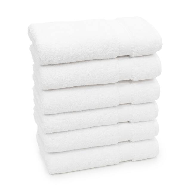 Porch & Den Harcourt Turkish Cotton Hand Towel (Set of 6) - White