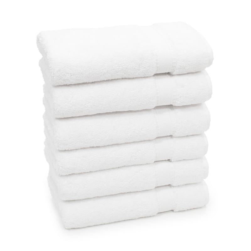 Porch & Den Harcourt Turkish Cotton Hand Towel (Set of 6) - White