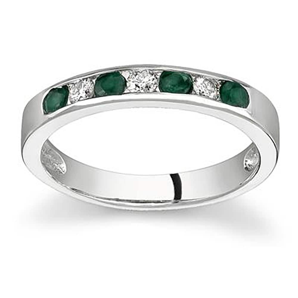 Shop Emerald and Diamond Stackable 