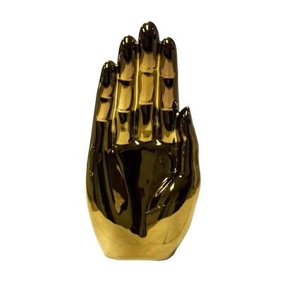 Sagebrook Home 11302 Ceramic Hand Decor, Bronze Ceramic, 2.25 x 4 x 8.5 Inches