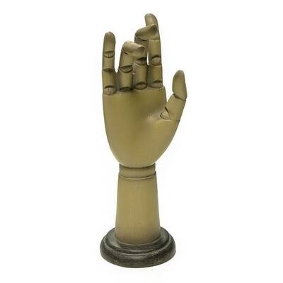 Sagebrook Home 11175 Hand Stand Decor, Brown Polyresin, 4.25 x 4 x 12 Inches