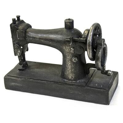 Sagebrook Home AR10429-05 Sewing Machine, Black Polyresin, 9.5 x 3.75 x 6.5 Inches