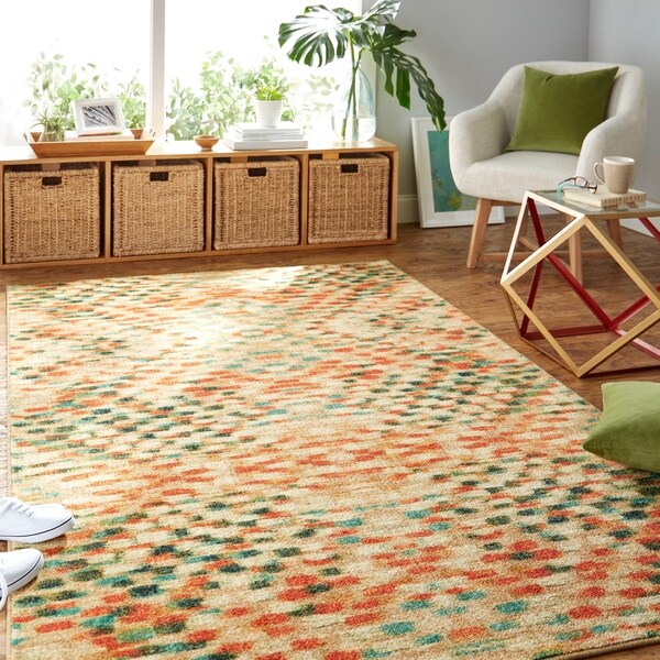 Carson Carrington Nystad Multicolor Diamond Area Rug - 5' x 8'