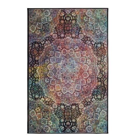 Mohawk Home Joliet Boho Floral Medallion Area Rug