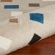 preview thumbnail 6 of 6, Sevita Whimsical Dashing Squares Light Blue Kids Area Rug ( 4'8" Round ) - 4'8" Round