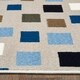 preview thumbnail 8 of 6, Sevita Whimsical Dashing Squares Light Blue Kids Area Rug ( 4'8" Round ) - 4'8" Round