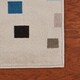 preview thumbnail 7 of 6, Sevita Whimsical Dashing Squares Light Blue Kids Area Rug ( 4'8" Round ) - 4'8" Round