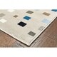 preview thumbnail 4 of 6, Sevita Whimsical Dashing Squares Light Blue Kids Area Rug ( 4'8" Round ) - 4'8" Round