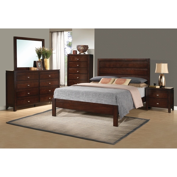 Cameron Transitional Rich Brown 5-piece Bedroom Set