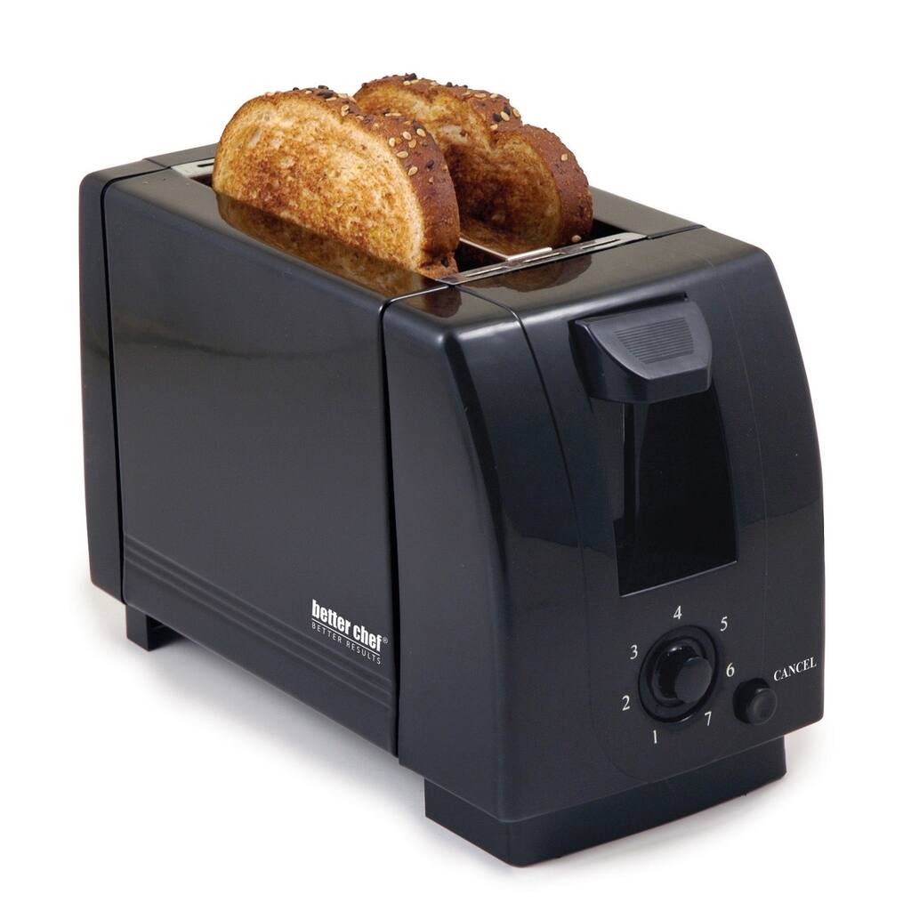 Black Compact 2 Slice Toaster