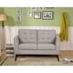 preview thumbnail 10 of 8, Mysterious Flower Upholstered Mid-Centry Loveseat