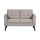 preview thumbnail 9 of 8, Mysterious Flower Upholstered Mid-Centry Loveseat