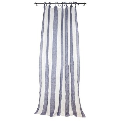 Shop Sagebrook Home Tc10292 02 Linen Striped Curtain Panel Ecru