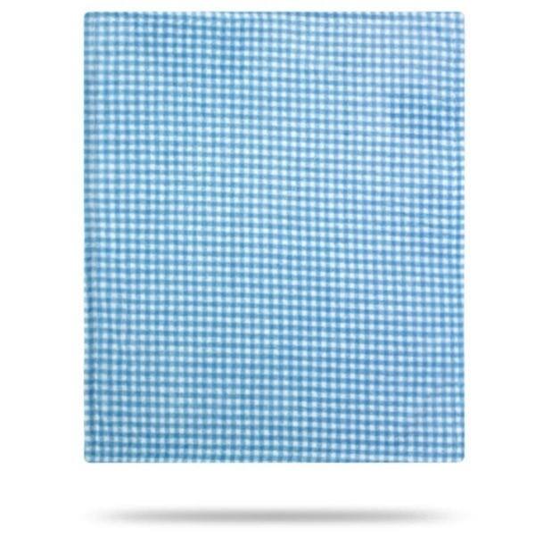 slide 1 of 1, Denali Gingham Light Blue/Light Blue 30"x36" Baby Blanket