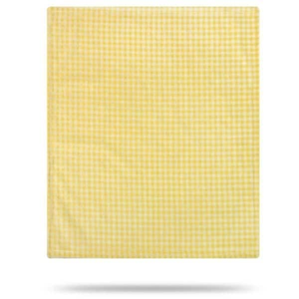 slide 1 of 1, Denali Gingham Light Yellow/Light Yellow 30"x36" Baby Blanket