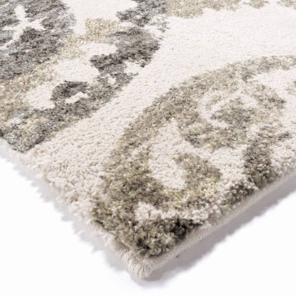 Amazon Com Nourison Azura Farmhouse Repeat Medallions Taupe Blue 5 X 8 Area Rug 5 3 X 7 5 Furniture Decor