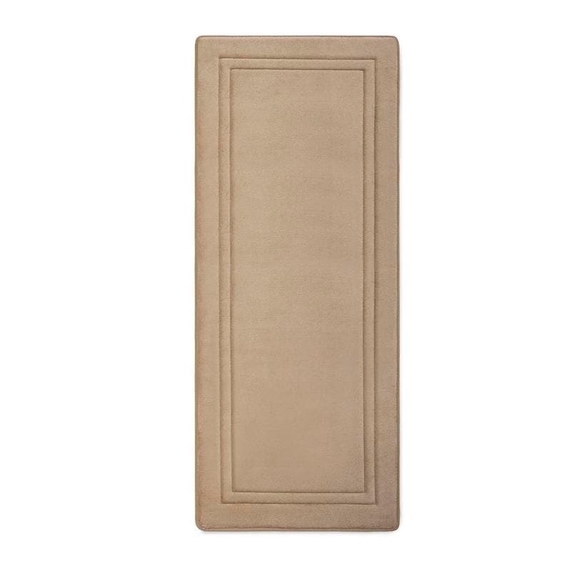 MICRODRY Quick Dry Memory Foam Bath Mat for Bathroom, Runner - 24x58",  Linen