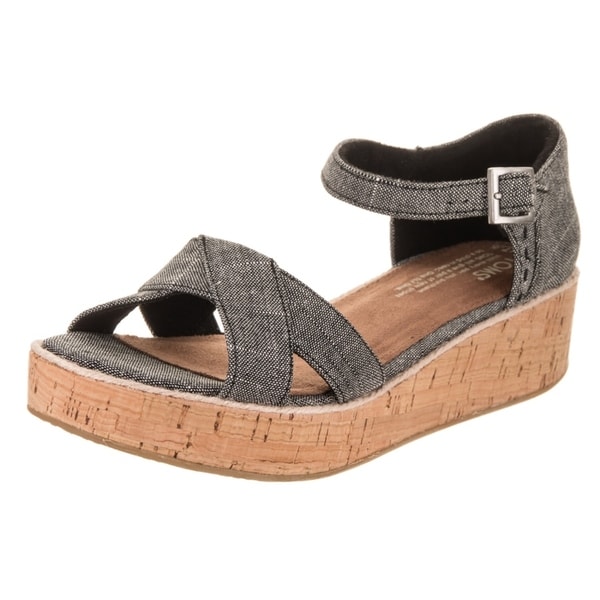 toms women's harper wedge sandal