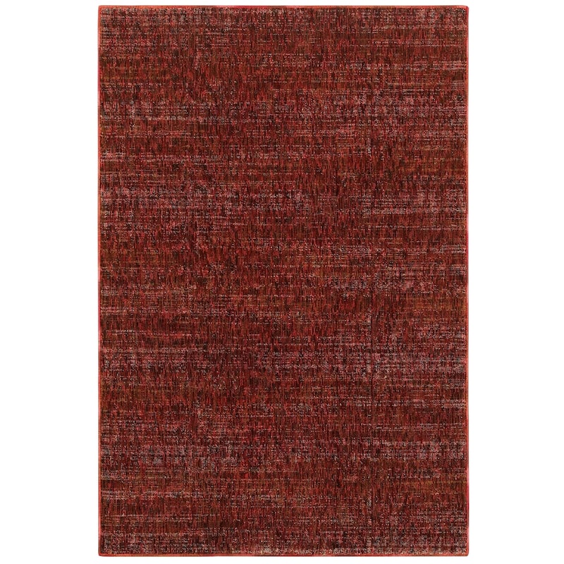 Style Haven Parada Tonal Textures Area Rug - 5' 3" x 7' 3" - Red/Rust