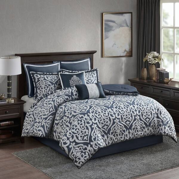 Shop Madison Park Dillon 8 Piece Jacquard Comforter Set On Sale