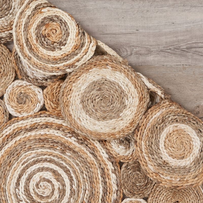 Sevita Braided Organic Jute Circle Area Rug