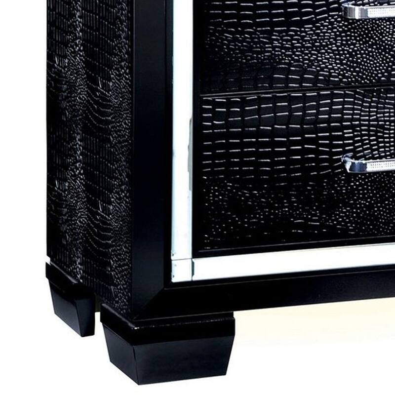Bellanova Contemporary Night Stand In Black