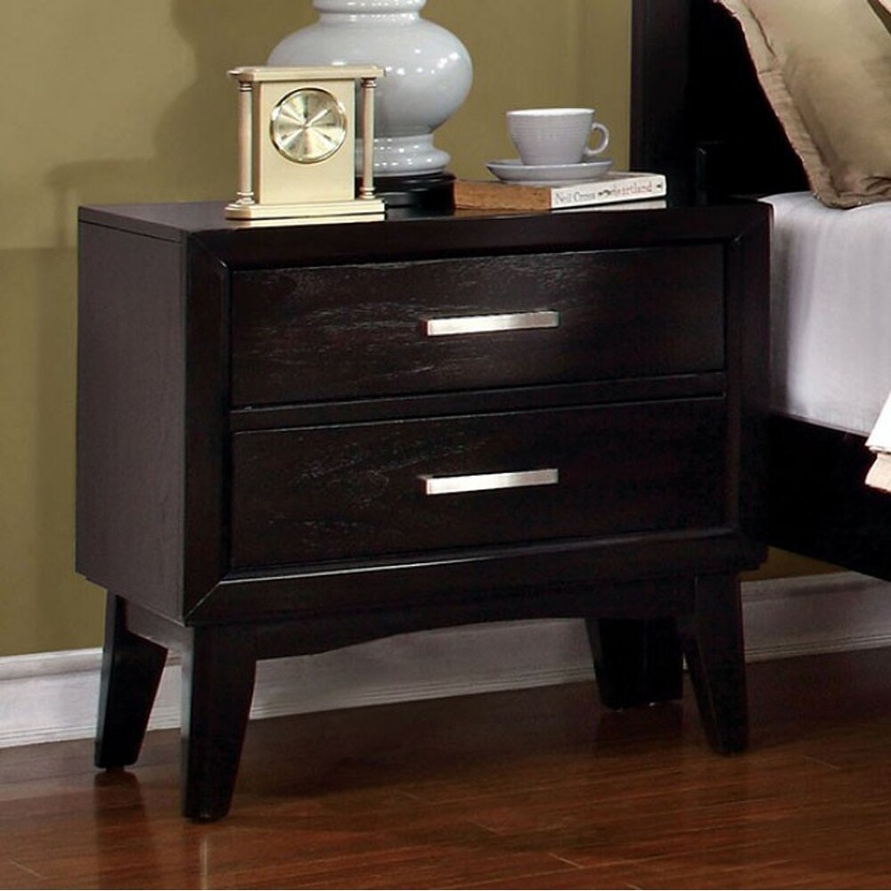 Shop Snyder Contemporary Night Stand In Espresso Finish Overstock 21419166