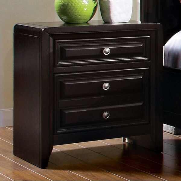 Shop Yorkville Transitional Nightstand, Espresso Finish ...