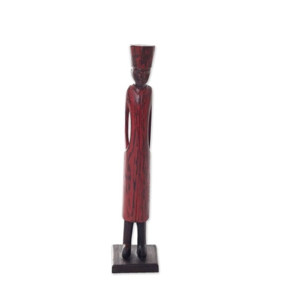 Wood Sculpture, 'Arabian Merchant' - Indonesia