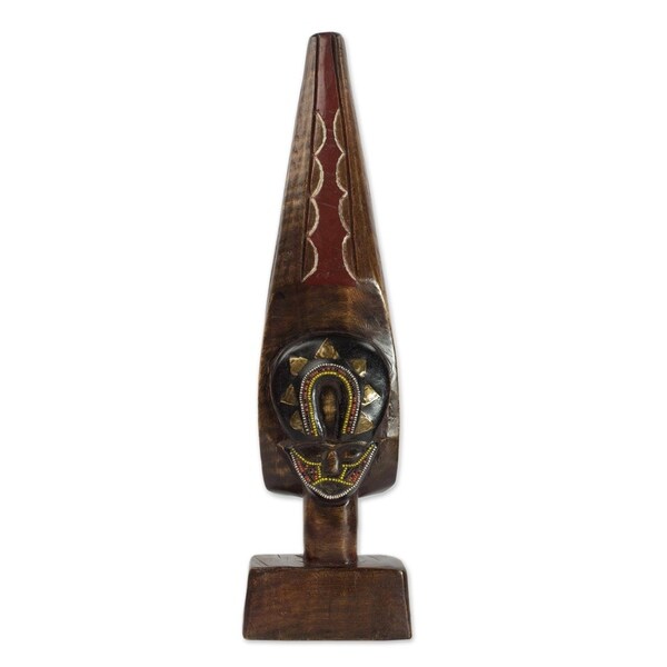African Wood Sculpture, 'Ntiase' - Ghana