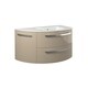 preview thumbnail 7 of 5, LaToscana Ambra 38" Vanity With Left Curved Side Cabinet