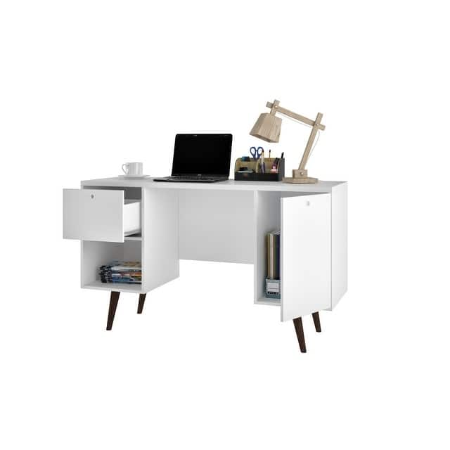 Edgar 1-Drawer Wood Mid Century Office Desk