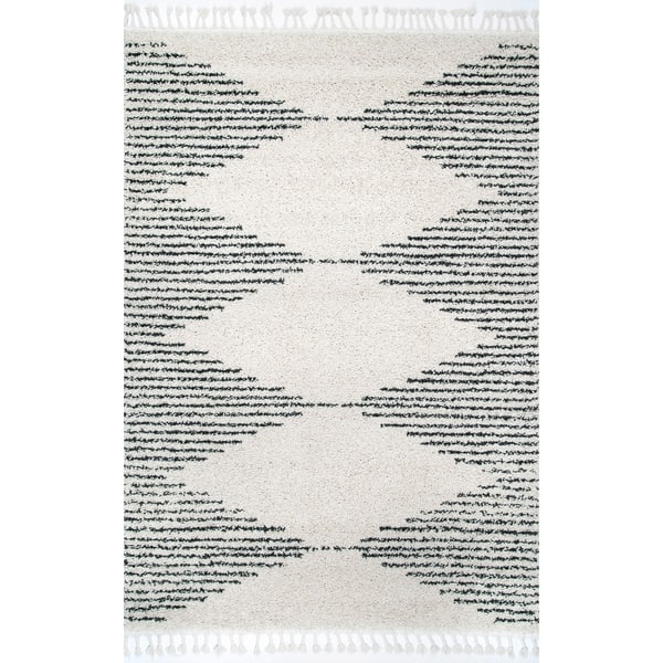 Nuloom Moroccan Boho Chic Aztec Lined Tel Rug Nuloom Moroccan Boho Chic Aztec Lined Tel Rug