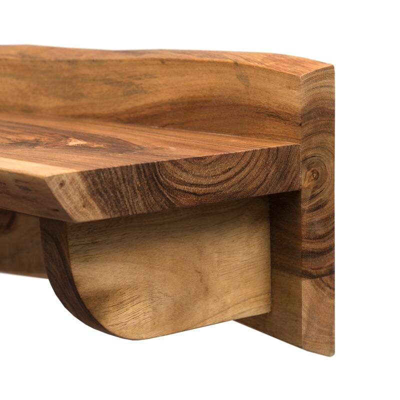 Alpine Natural Live Edge Wood Mantel Shelf On Sale Bed Bath