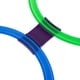 preview thumbnail 4 of 3, Hopscotch Ring Game-10 Multi-Colored Plastic Rings and 15 Connectors Hey! Play! - 11" Rings - 11" Rings