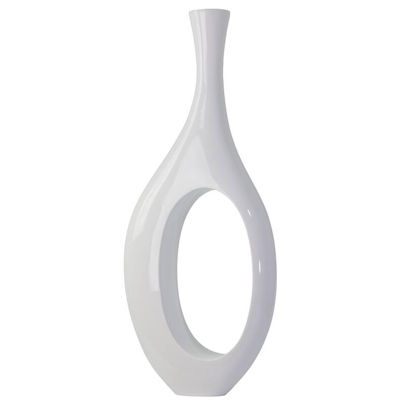 Trombone Modern Handmade Resin Vase
