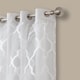preview thumbnail 16 of 15, Bethany Sheer Overlay Blackout Window Curtain 95" In Ivory (As Is Item)