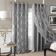 preview thumbnail 6 of 15, Bethany Sheer Overlay Blackout Window Curtain 95" In Ivory (As Is Item)
