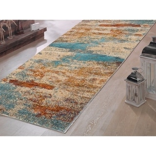 Murano Abstract Soft Polypropylene Muti-colored Runner - multi - 2'3 x 7'