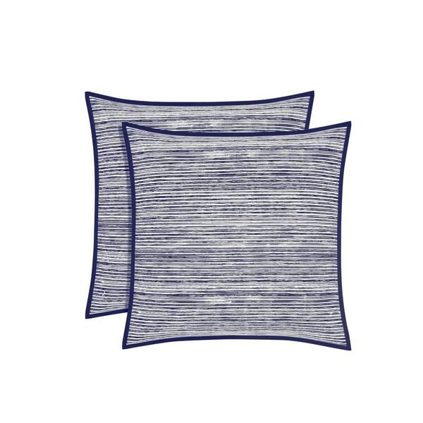Shop Five Queens Court Felix Indigo Euro Pillow Sham Free