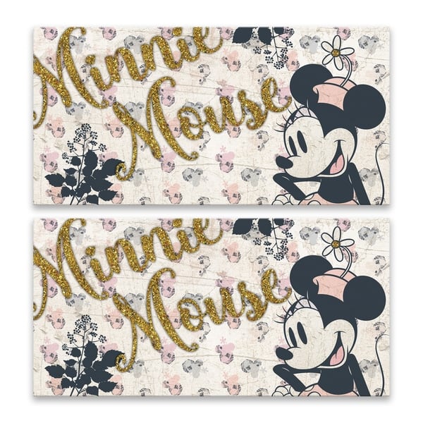 Minnie Mouse Black And Colorful Movie Area Rug Kitchen Rug Family